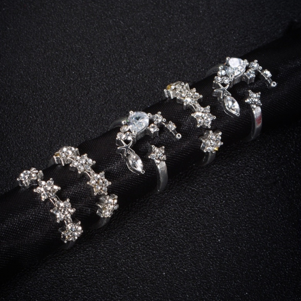 5 PC Moon Ring Set - Picture 2 of 7